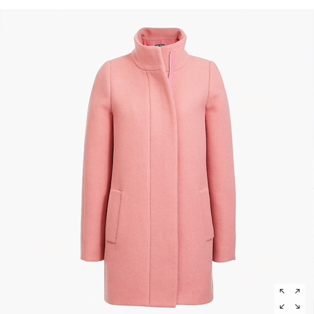 NWT JCrew City Coat in Fresh Rose. Sz 6